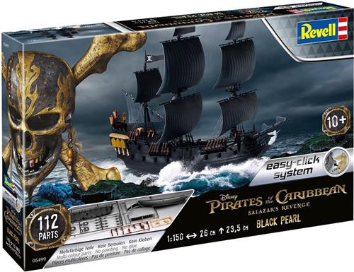 1:150 Revell 05499 Black Pearl Pirate Ship Plastic Modelbouwpakket