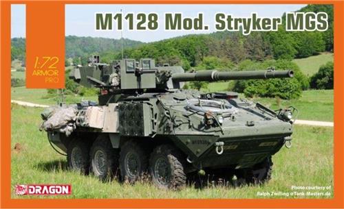 1:72 Dragon 7687 M1128 Mod. Stryker MGS Plastic Modelbouwpakket