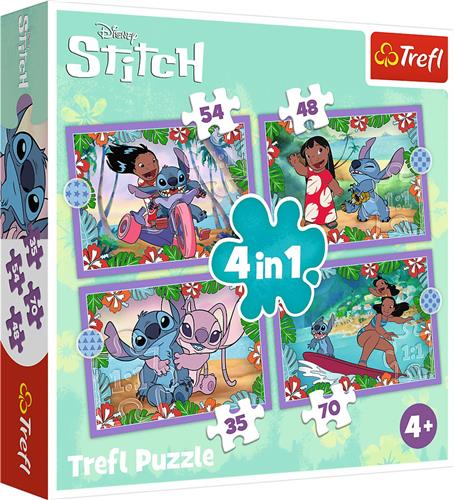 Lilo & Stitch 4-in-1 Puzzel - Crazy Day