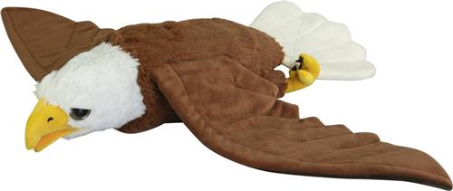 Nature Planet Knuffeldier Zeearend - zachte pluche stof - premium knuffels - bruin/wit - 70 cm - Op te hangen