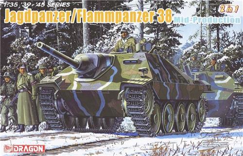 1:35 Dragon 6845 Jagdpanzer/Flammpanzer 38 Mid Production (2 in 1) Plastic Modelbouwpakket