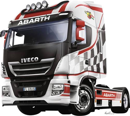 1:24 Italeri 3934 Iveco HI-WAY E5 Abarth Plastic Modelbouwpakket