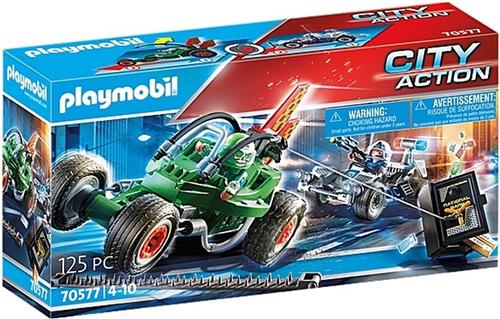 PLAYMOBIL City Action Politiekart: achtervolging van de kluisrover - 70577