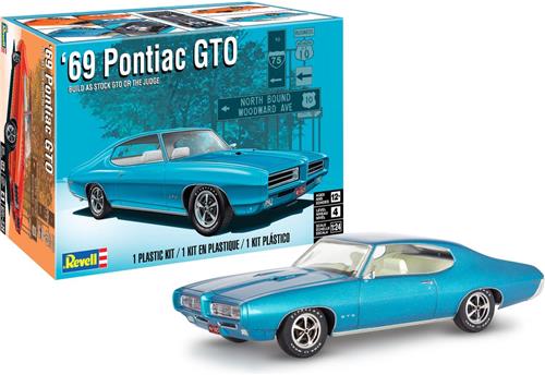 1:24 Revell 14530 69 Pontiac GTO Car - The Judge - 2N1 Kit Plastic Modelbouwpakket