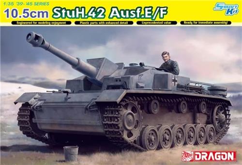 1:35 Dragon 6834 10.5cm StuH.42 Ausf.E/F Tank Plastic Modelbouwpakket