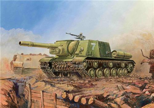 Zvezda - Self-propelled Gun Isu-152 (Zve6207) - modelbouwsets, hobbybouwspeelgoed voor kinderen, modelverf en accessoires