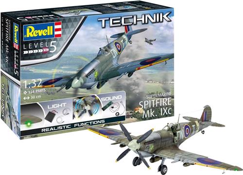 1:32 Revell 00457 Supermarine Spitfire Mk.IXc - Technik Plastic Modelbouwpakket