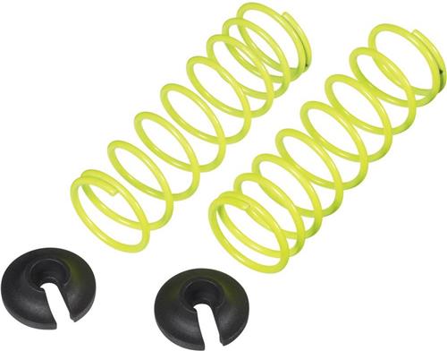 Reely 1:10 Tuning schokdemperveren Soft Neon-geel 50.5 mm 2 stuk(s)