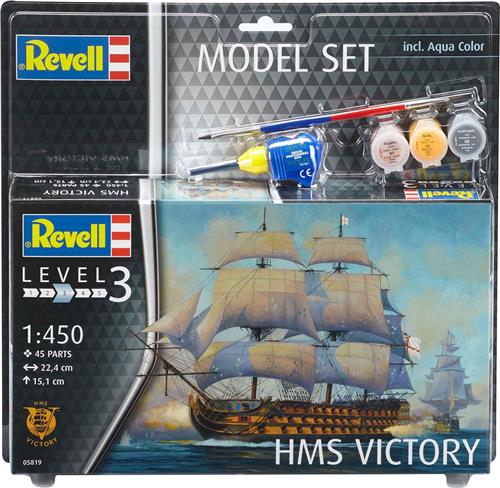 1:450 Revell 65819 HMS Victory Ship - Model Set Plastic Modelbouwpakket