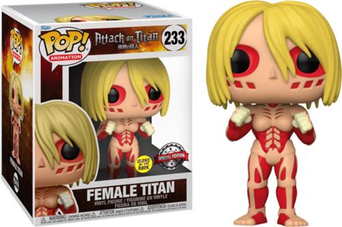 Funko Pop! Super: Attack on Titan - Female Titan (Glow in the Dark) 6" Super Sized Pop! - Smartoys Exclusive