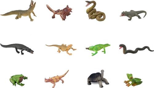 COLLECTA Set Van 12 Reptielen en Amfibieën