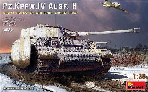 Miniart - 1/35 Pz.kpfw.iv Ausf. H Nibelungenwerk. Mid 1943 (12/21) *min35337 - modelbouwsets, hobbybouwspeelgoed voor kinderen, modelverf en accessoires