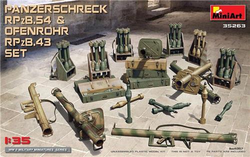 1:35 Miniart 35263 Panzerschreck RPzB.54 & Ofenrohr RPzB.43 WWII Plastic Modelbouwpakket