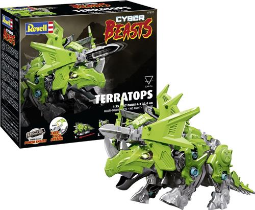 1:35 Revell 07852 CyberBeasts - TerraTops - 32cm - in Kleur - Easy Click Systeem Plastic Modelbouwpakket