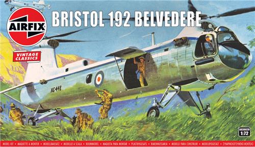 1:72 Airfix 03002V Bristol 192 Belvedere - Vintage Classics - Helikopter Plastic Modelbouwpakket