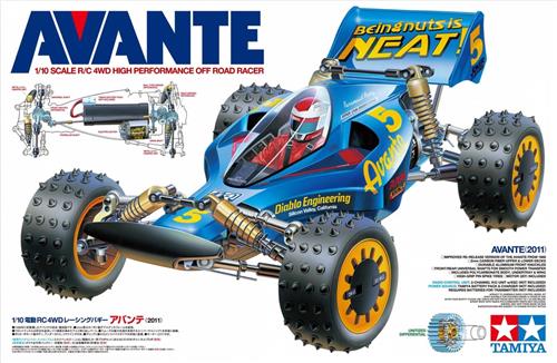 1:10 Tamiya 58489 RC Avante 2011 Buggy 4WD - Off Road Racer RC Plastic Modelbouwpakket