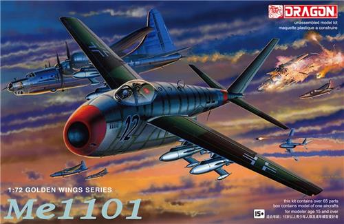 1:72 Dragon 5013 Messerschmitt Me P.1101 - Propeller Vliegtuig Plastic Modelbouwpakket