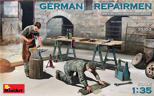 1:35 MiniArt 35353 German Repairman Plastic Modelbouwpakket