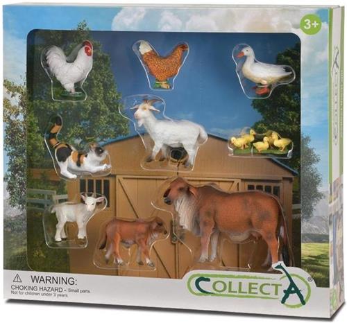 Collecta Boerderijdieren Deluxe Window Box 8-delig