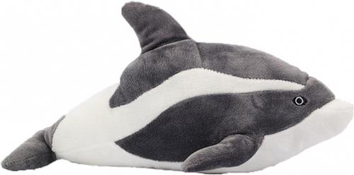 Pia Toys Pluche knuffel - dolfijn - grijs - 35 cm - dieren knuffeldieren uit de zee