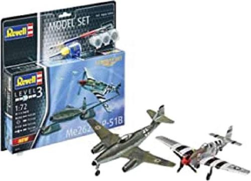 1:72 Revell 63711 Combat Set Me262 & P-51B Mustang - Model Set Plastic Modelbouwpakket