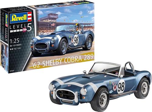 1:25 Revell 07669 62 Shelby Cobra 289 Car Plastic Modelbouwpakket