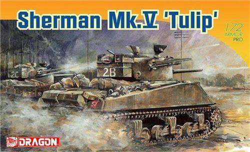 1:72 Dragon 7312 Sherman MK.V Tulip Plastic Modelbouwpakket