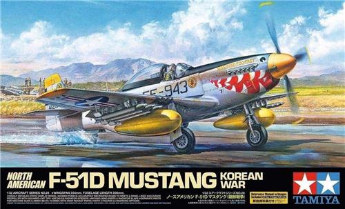 1:32 Tamiya 60328 F-51D Mustang Korean War Plastic Modelbouwpakket