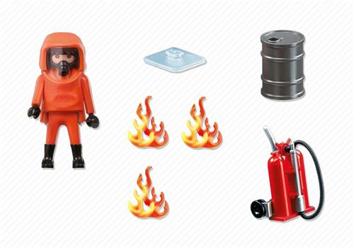 PLAYMOBIL Brandweerman met gaspak  - 5367