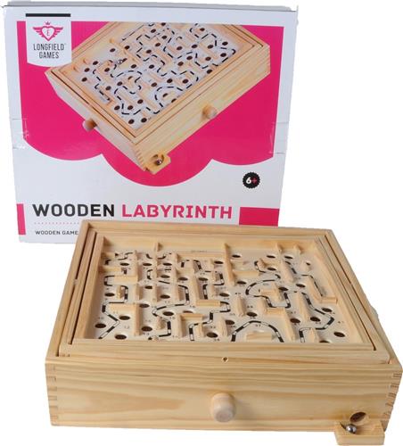 WOODEN LABYRINTH 32.5 x 28.5 x 8 cm