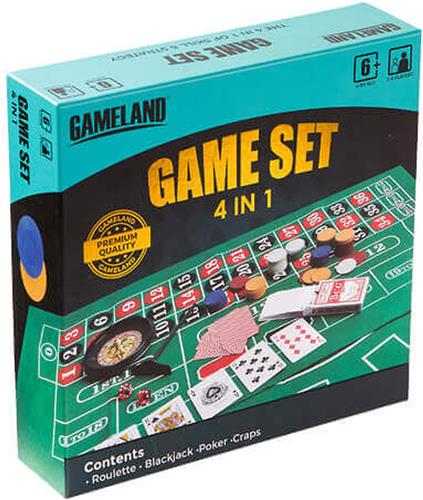 4 in 1 casino set - spel - voor kinderen en volwassenen - gezelschapsspel - Sinterklaas cadeau - Black Friday