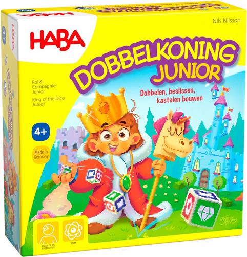 Haba !!! Spel - Dobbelkoning junior (Nederlands) = Duits 1307126001 - Frans 1307126003