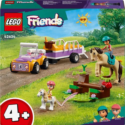 LEGO Friends Paard en pony aanhangwagen - 42634