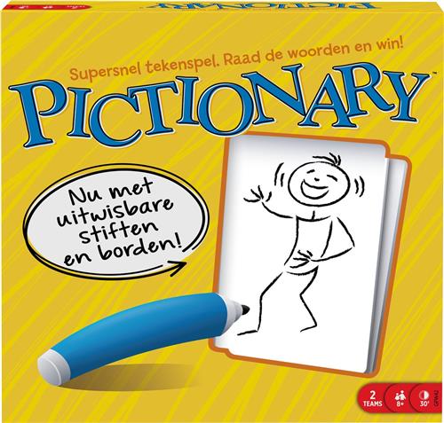 Mattel Games Pictionary - Familie bordspel tekenspel - Nederlandse editie