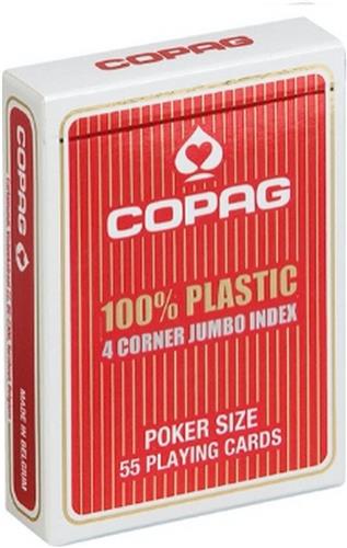 COPAG poker speelkaarten rood 2 index