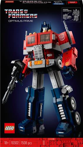 LEGO Icons Optimus Prime Transformers 2-in-1 Modelbouw Set voor Volwassenen - 10302