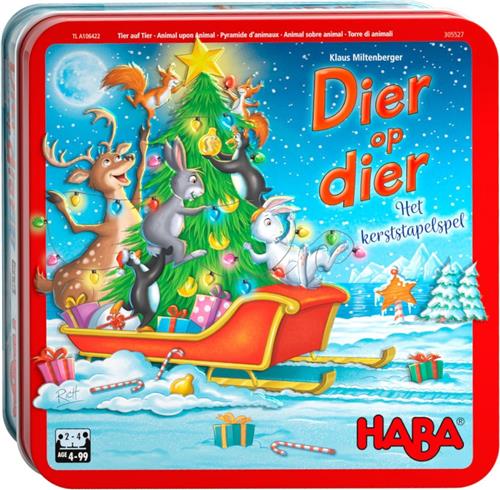 Haba - Haba Dier Op Dier Het Kerststapelspel