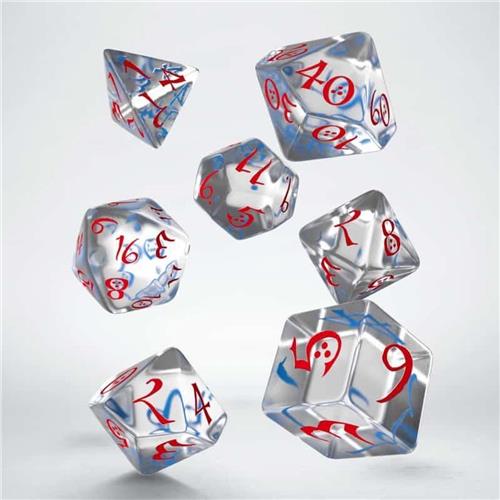 Classic RPG Polydice Set Translucent & Red