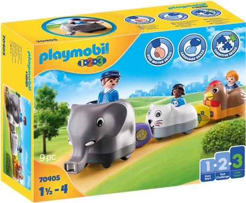 PLAYMOBIL 1.2.3 Dierentrein - 70405