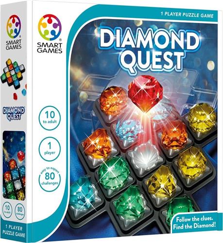 SmartGames - Diamond Quest - Logica - 80 uitdagingen - Diamanten - Kleuren en Vormen