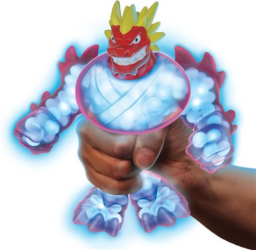 Goo Jit Zu Shifters superhelden set - Blazagon - Glow in the dark - Stretchfiguur