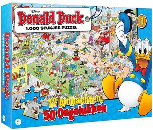 Disney Donald Duck Puzzel - 12 ambachten - 1000 stukjes - Legpuzzel