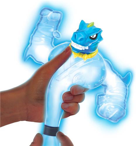 Goo Jit Zu Shifters superhelden set - Tyro - Glow in the dark - Stretchfiguur