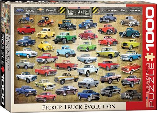 Eurographics puzzel Pickup Truck Evolution - 1000 stukjes