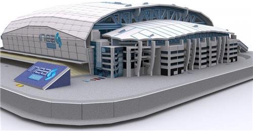 3D Puzzel Lech Poznan: Stadion Miejski 114 stukjes