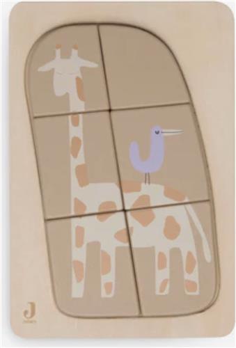 Jollein 105-001-67090 - Puzzel - Hout - Jungle Jambo - Giraffe