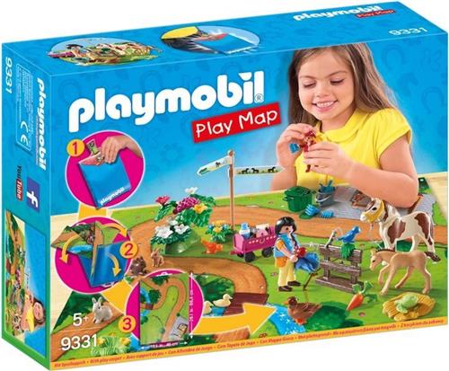 PLAYMOBIL Ponyrijders met plattegrond - 9331