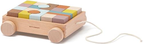 Kids Concept blokkenkar Neo - naturel