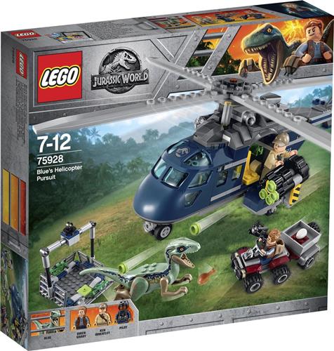 LEGO Jurassic World Helikopterachtervolging van Blue - 75928