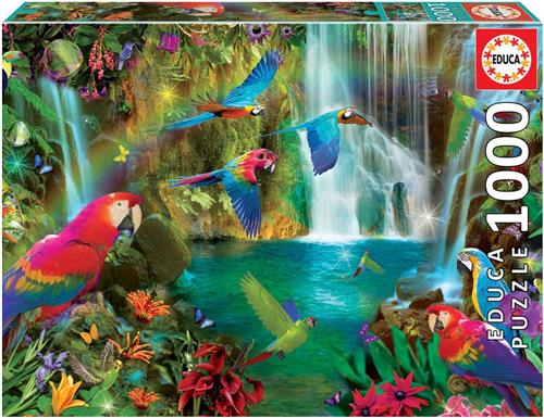 Educa - Puzzle 1000 - Tropical Parrots (018457)